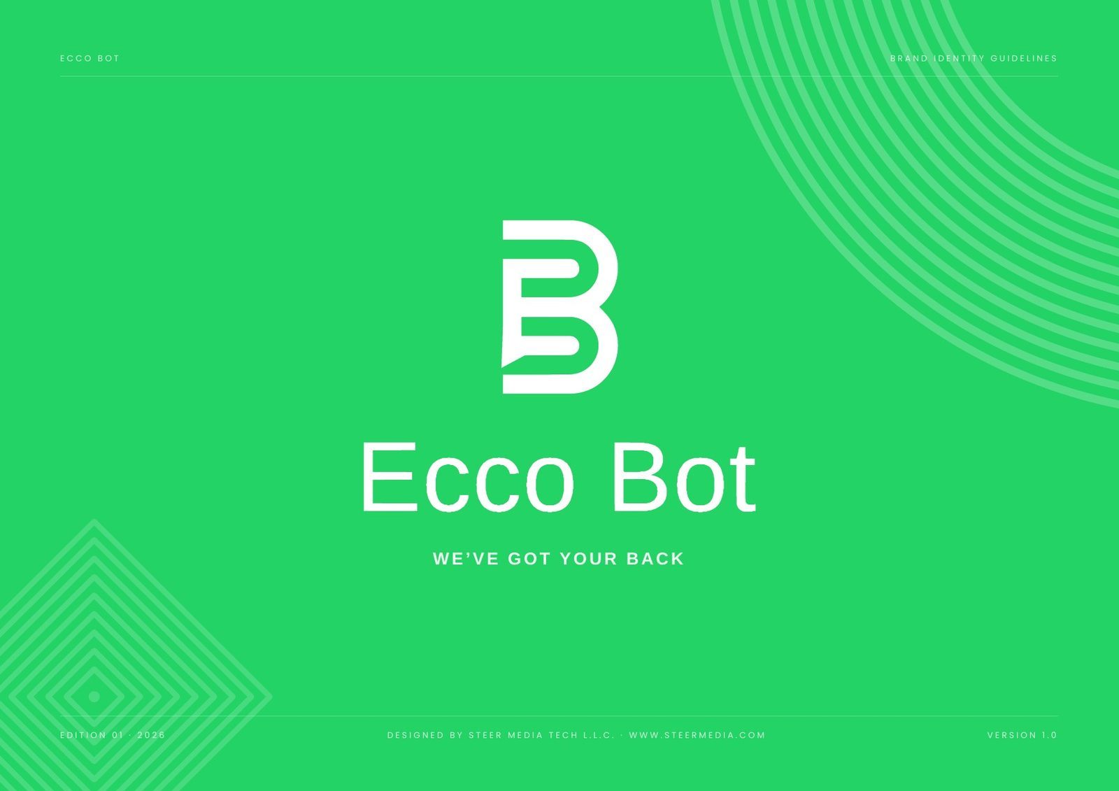 Ecco Bot brand identity guidelines — cover