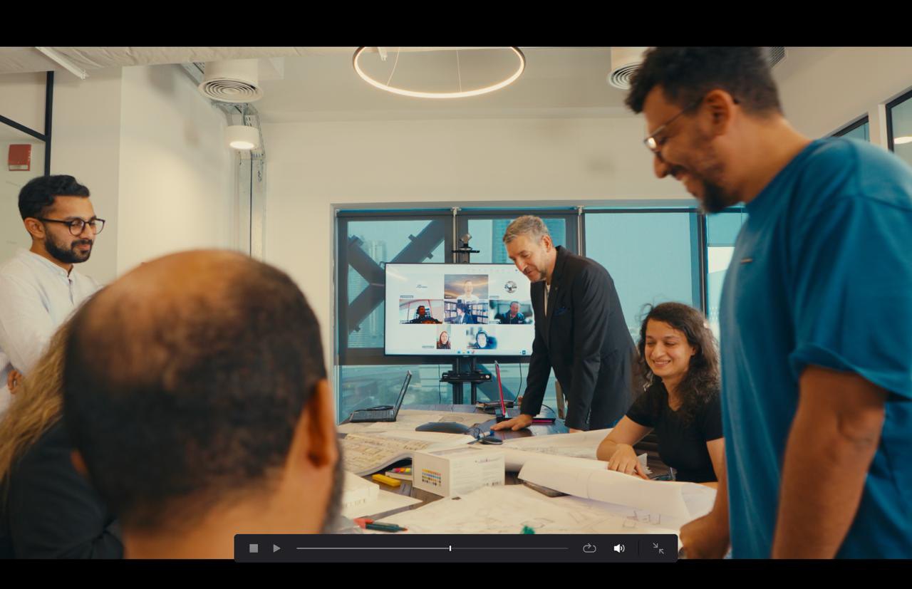 Design review inside the studio