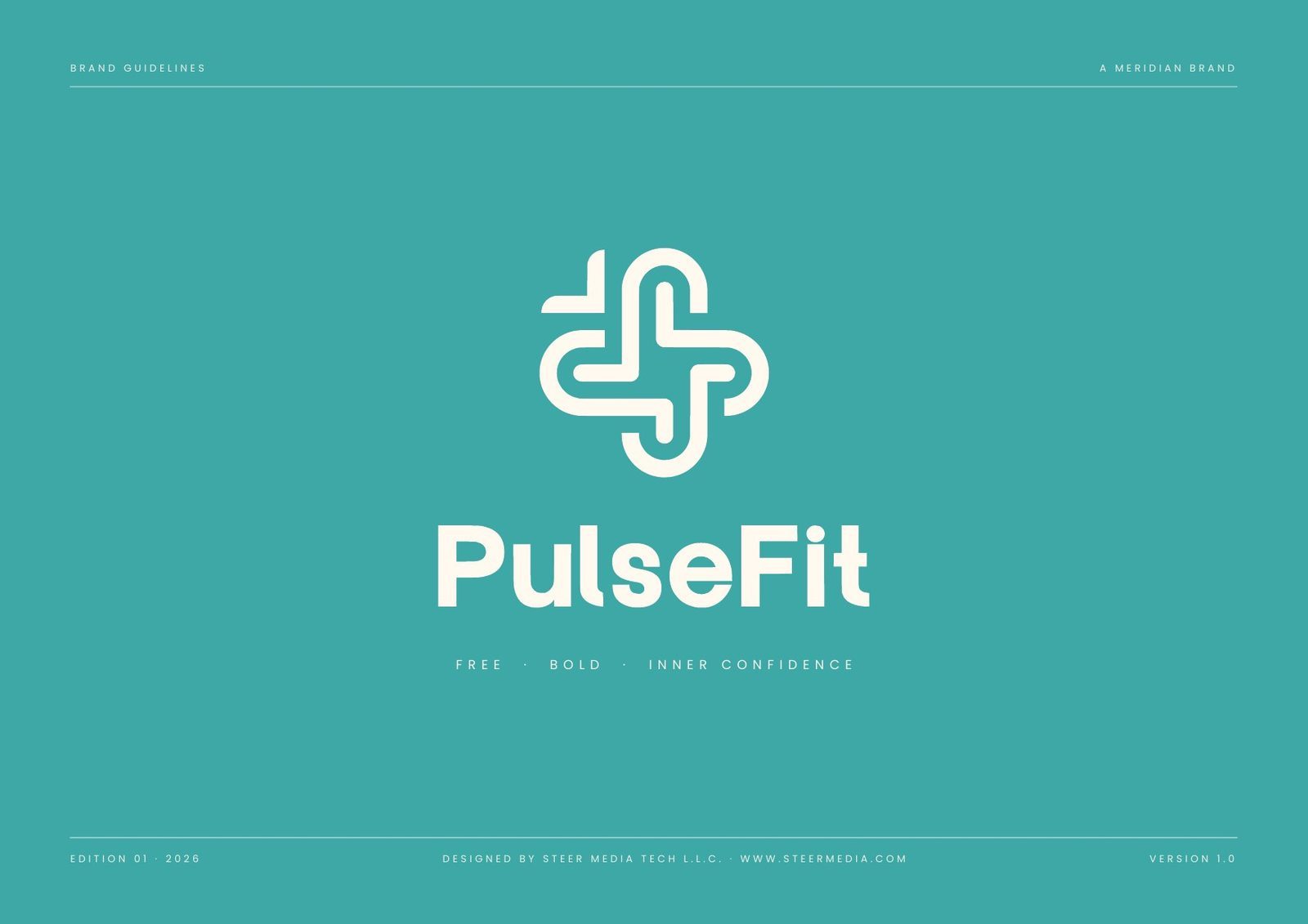 PulseFit brand identity guidelines — cover