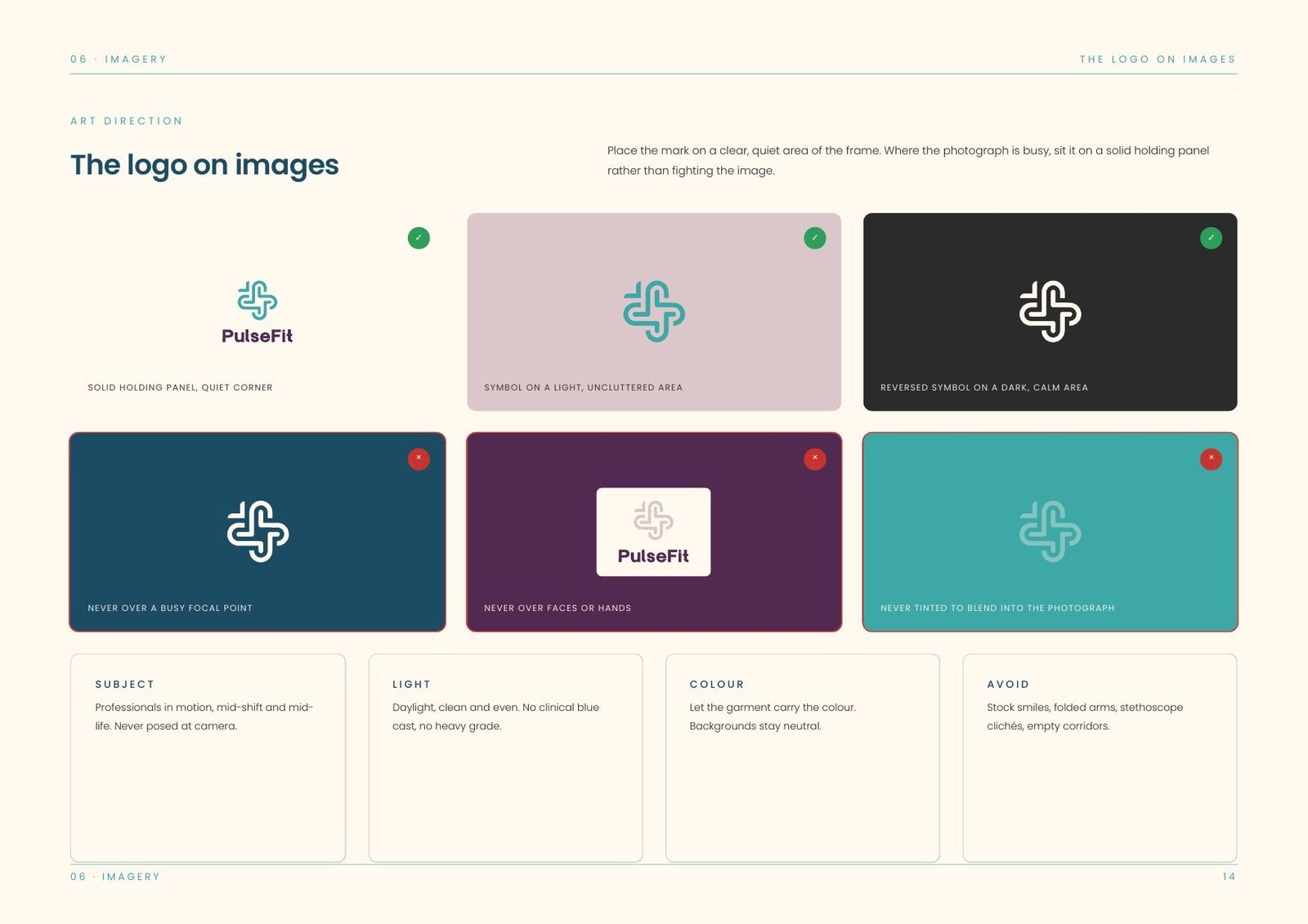Imagery — the logo on images
